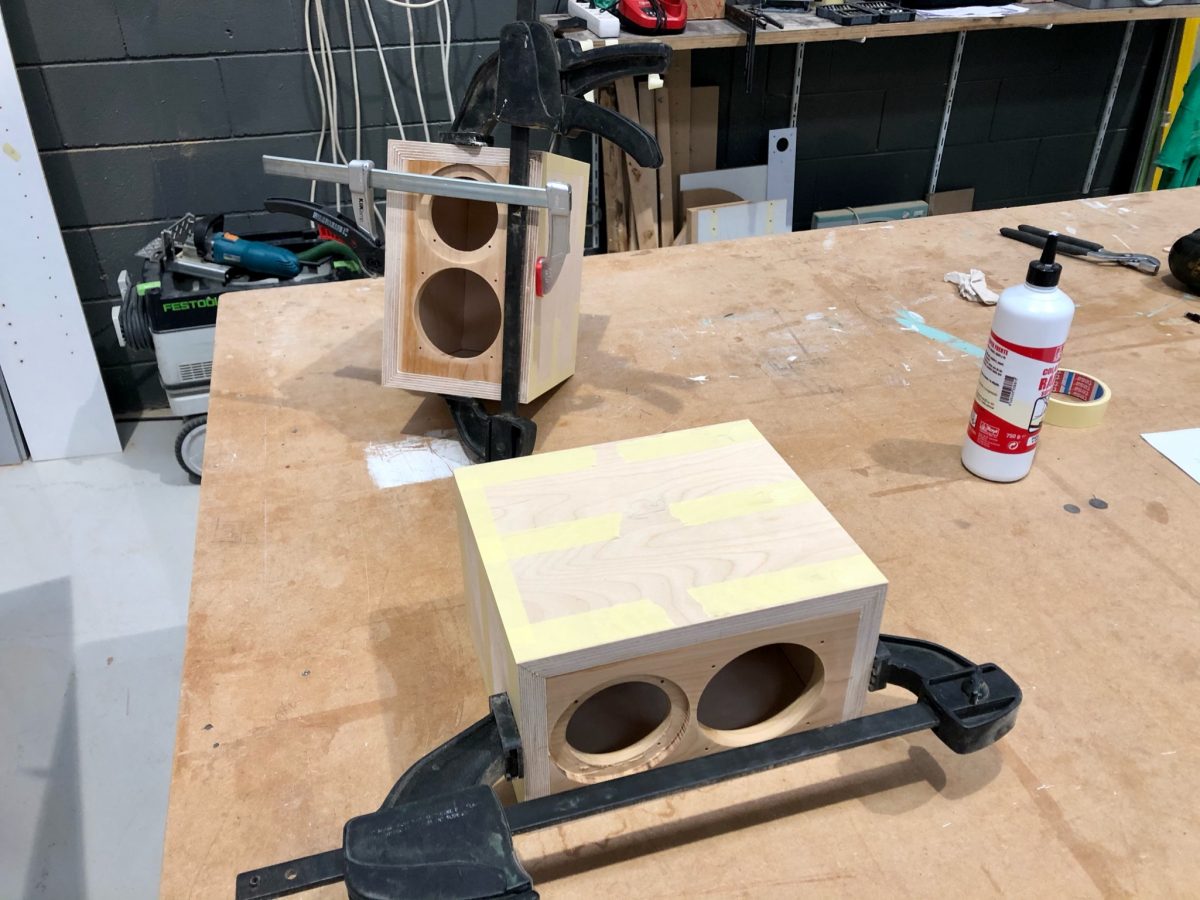 The hand built ‘Authenticist’ speakers underway!