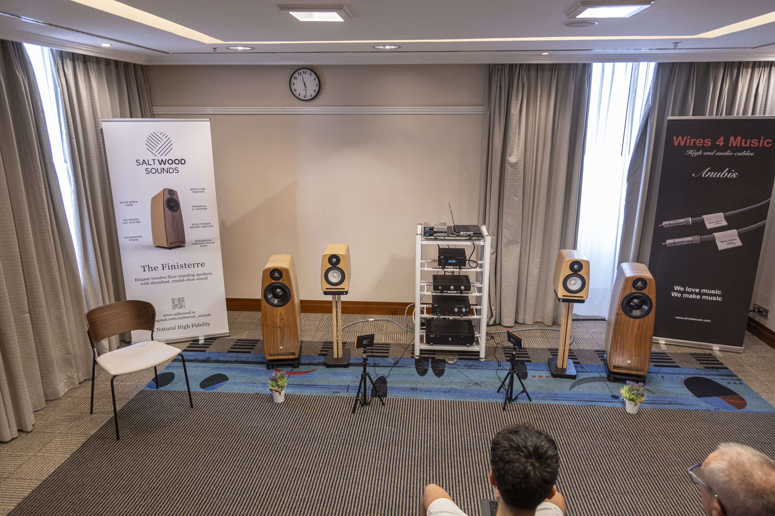 Saltwood loudspeakers and audio equipment in the listening room at Spain Audio Show Valencia 2026